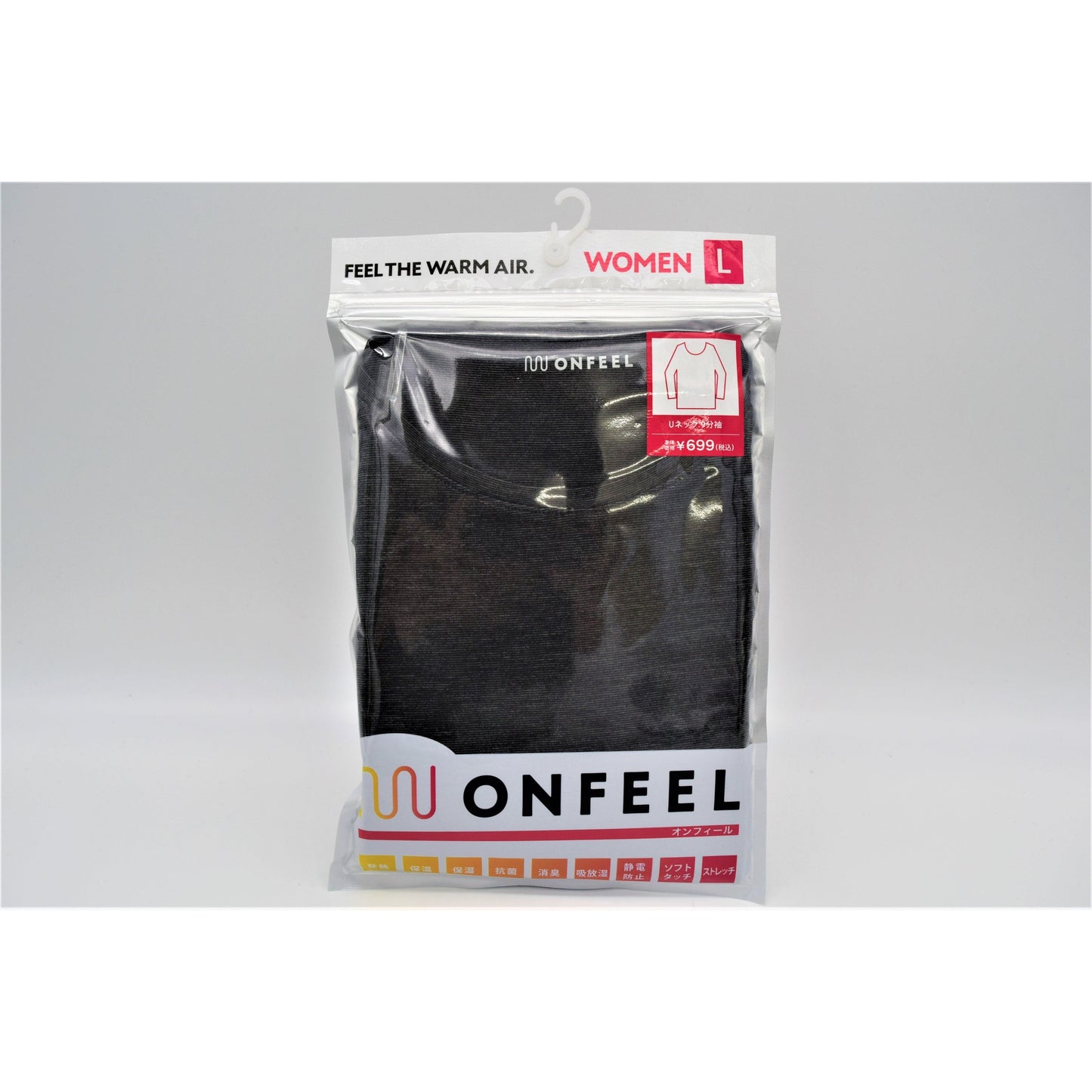 レディース ONFEEL Uネック長袖