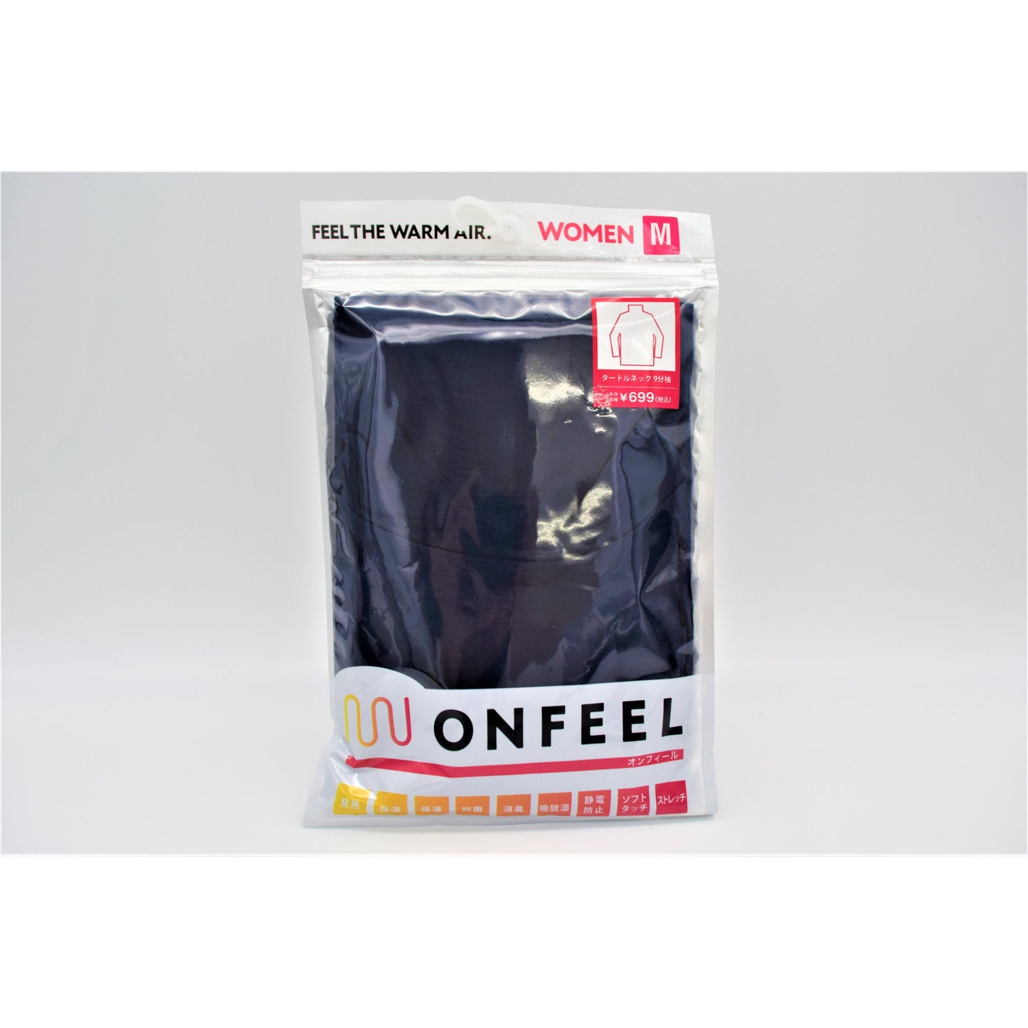 【数量限定】レディース ONFEEL タートルネック長袖