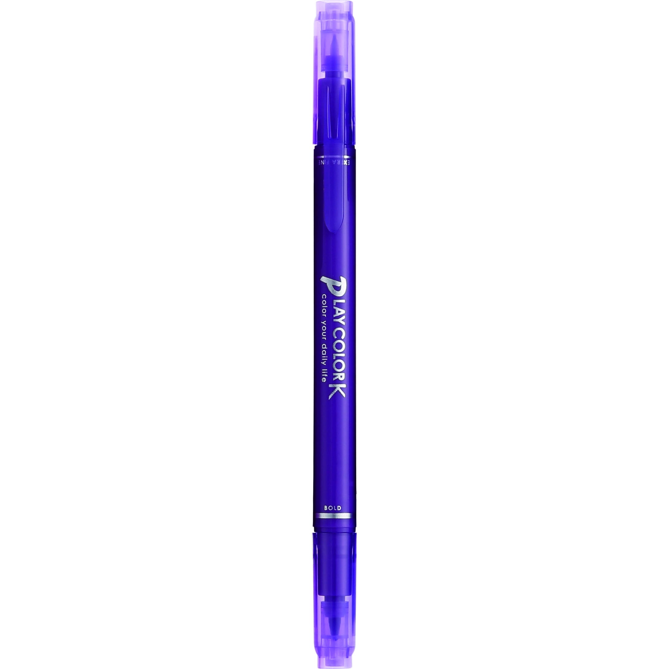 まとめ) トンボ鉛筆 水性カラーサインペンプレイカラー2 6色（各色1本