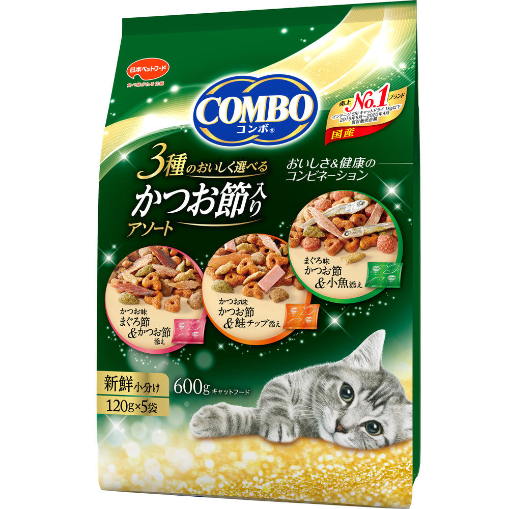 日本ペットフード コンボキャット かつお節入りアソート ６００ｇ