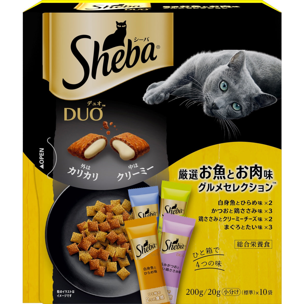 シーバ デュオ 旨みがつお味セレクション ( 200g )×14箱 - キャットフード