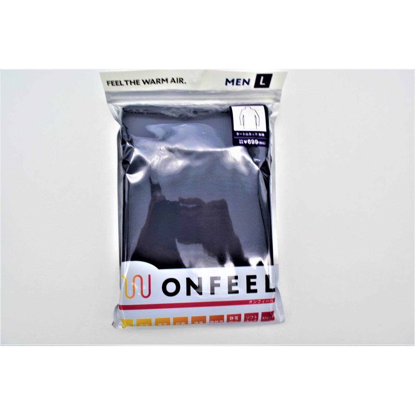 【数量限定】メンズ　ONFEEL　タートルネック長袖