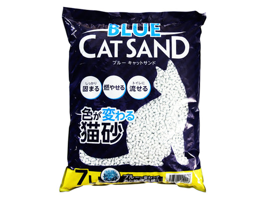 ブルー　キャットサンド　色が変わる猫砂　７Ｌ