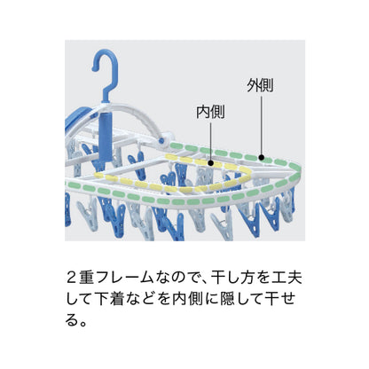 まとめ干しうちそとハンガー　４４Ｐ