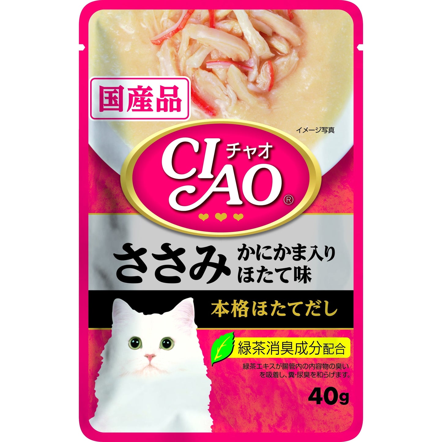 いなば　ＣＩＡＯ　パウチ　ささみカニカマホタテ味