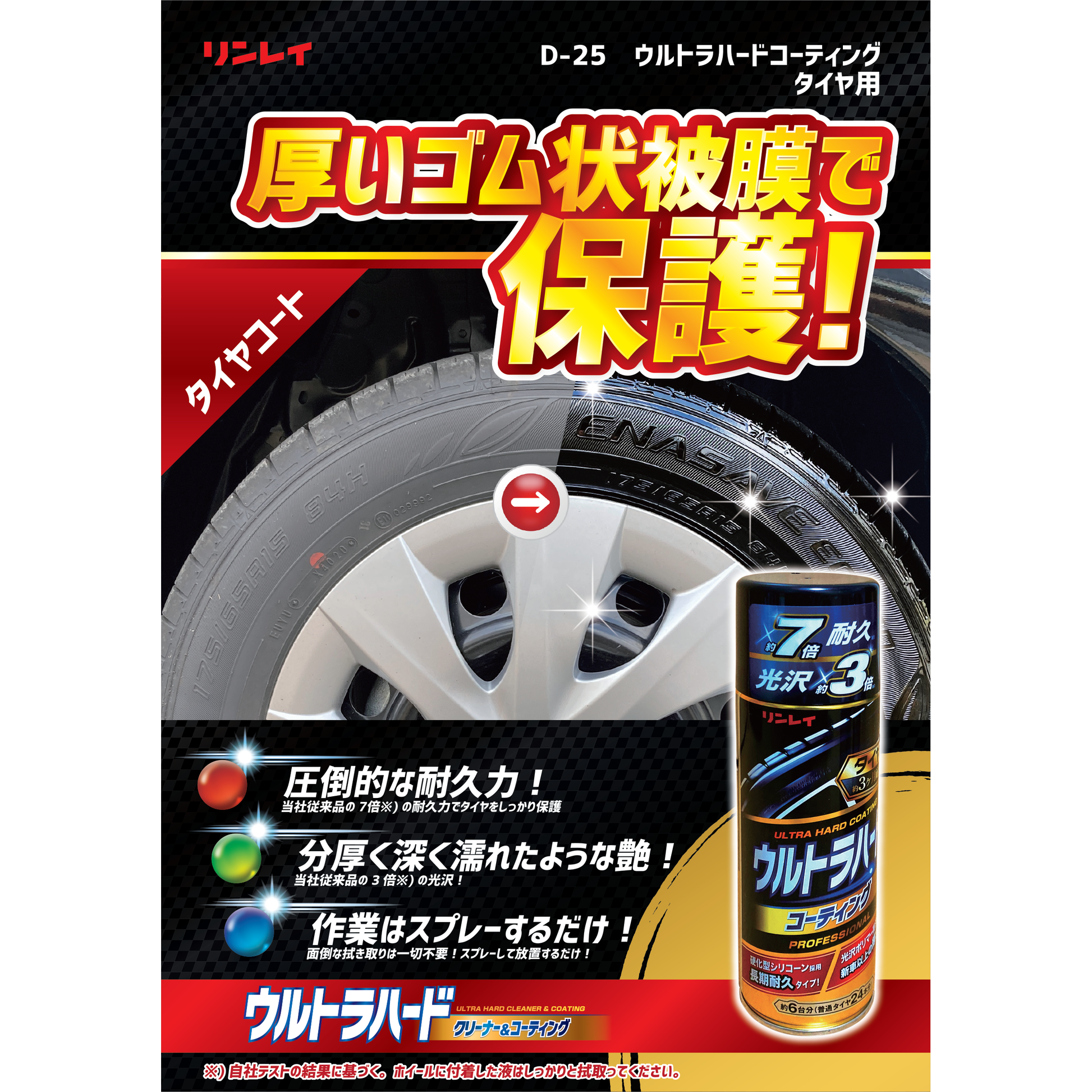 リンレイ ウルトラハードコーティング タイヤ用 480ml – トライアル