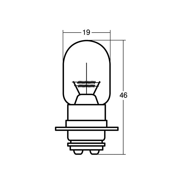 スタンレー自動車用白熱電球 Ｒ１０７ １２Ｖ３０／３０Ｗ Ｔ１９Ｌ