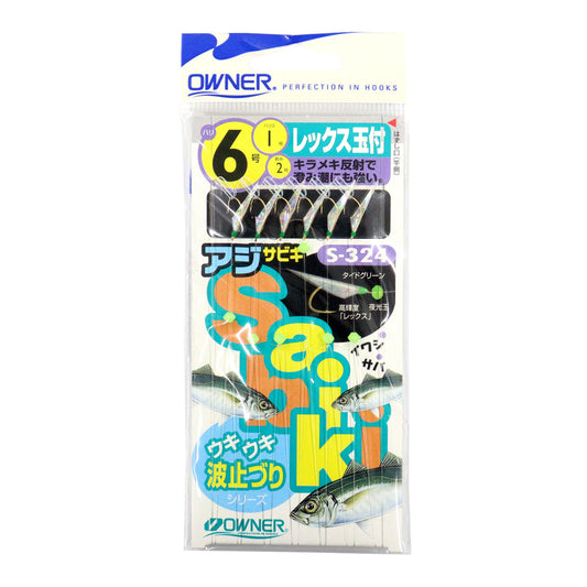 オーナー　ウキウキ波止釣り　レックス玉付　６号　ハリス１．０号　サビキ仕掛