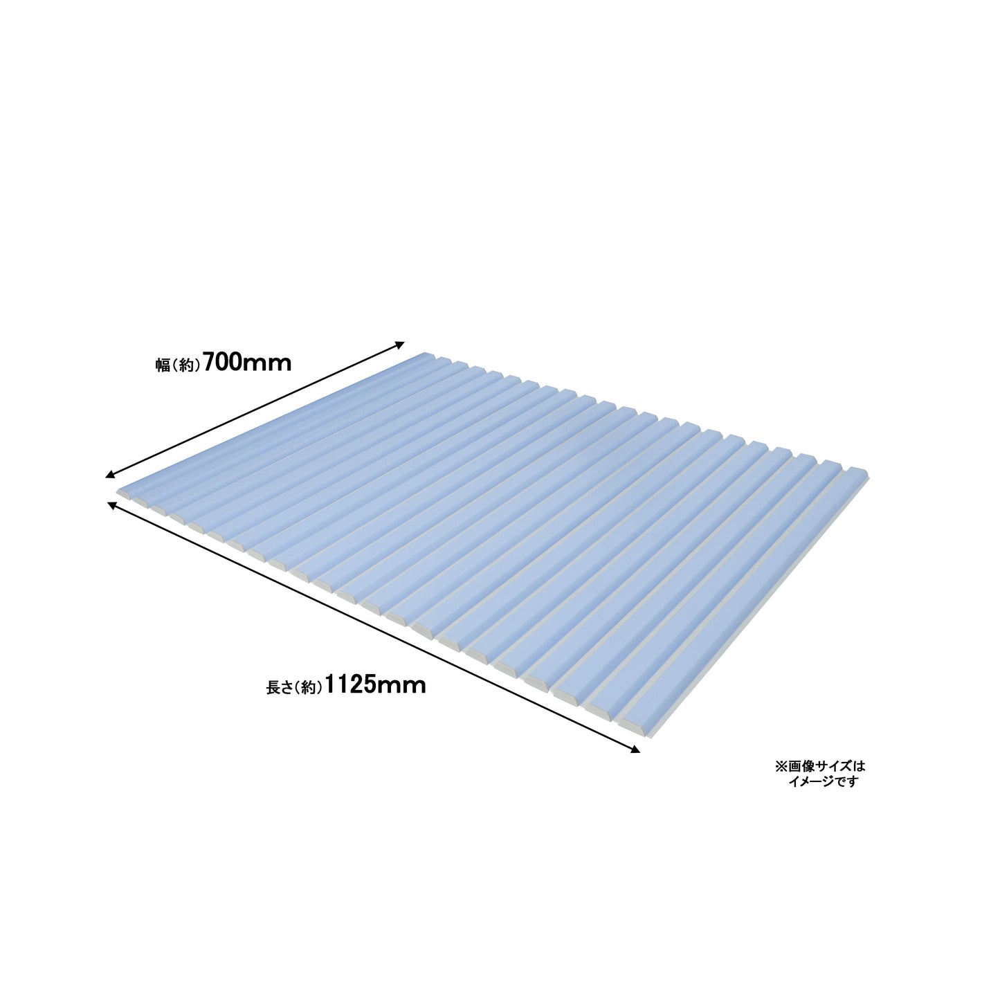 ミエ産業　ミエ　リーフネオ　シャッター式　風呂ふた　ブルー　７００×１１２５ｍｍ