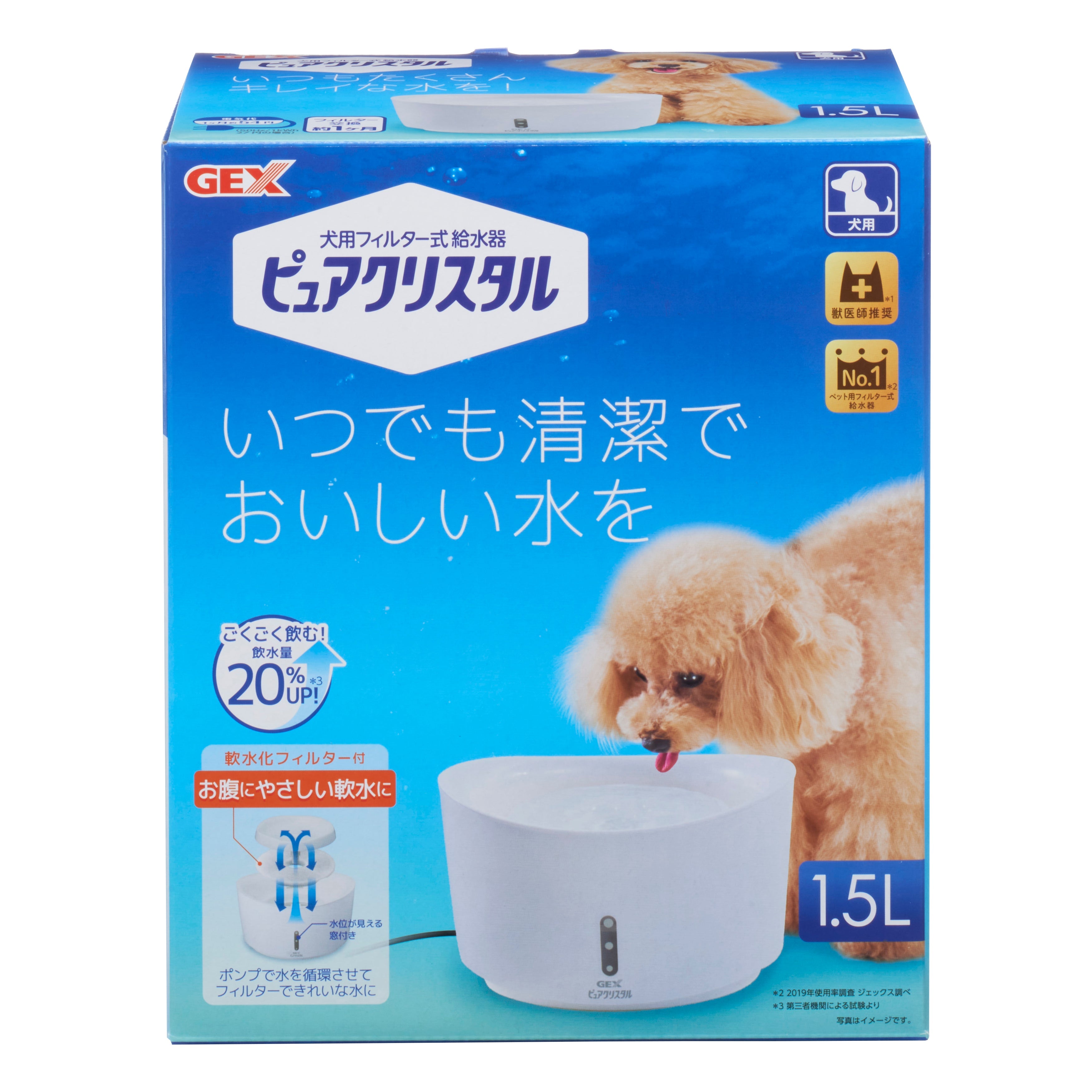 ジェックス ピュアクリスタル １．５Ｌ犬用ホワイト – トライアル