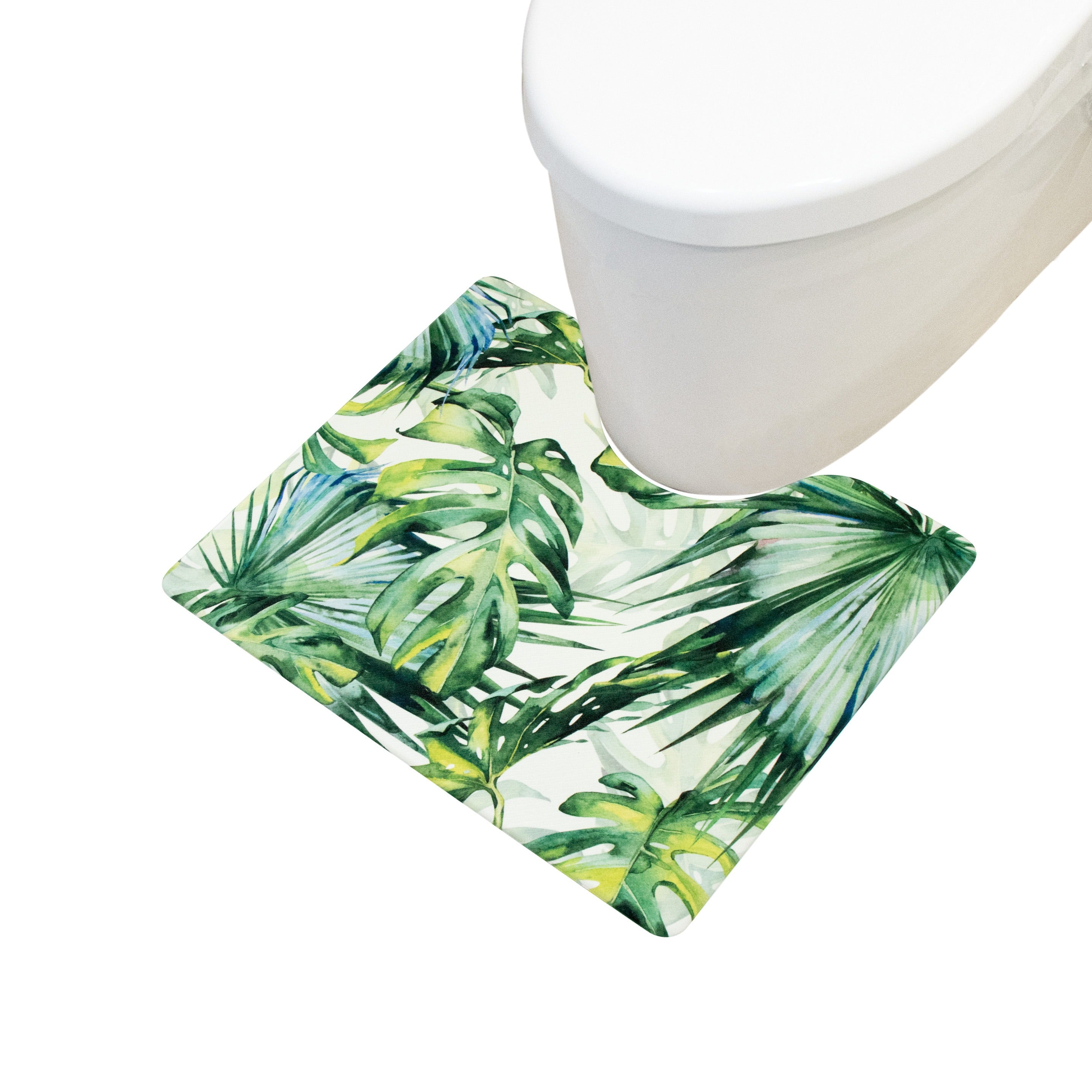 トイレマット 拭ける PVC ミニサイズ 約40×50cm ラグ 滑りにくい加工  防炎 ジャングル 動物 花柄 メンズ レディース 木目 クラシック 