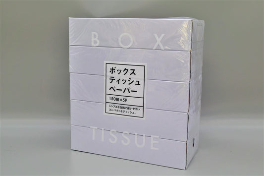 BOXティッシュペーパー　１ケース（１５０枚組５P×１２個入）